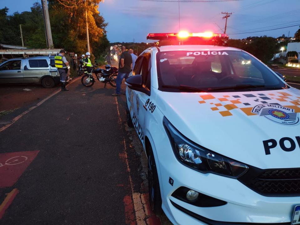 Foto 3 de 4 — Motociclista sofre fratura grave após acidente no acesso ao Parque São Paulo